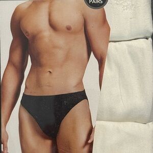 3 Murano Men's White Briefs - Sleek Low-Rise Fit